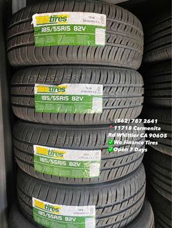 185/55R15 TBB A/S New Set of Tires Installed and Balanced Set de Llantas Nuevas Instaladas y Balanceadas