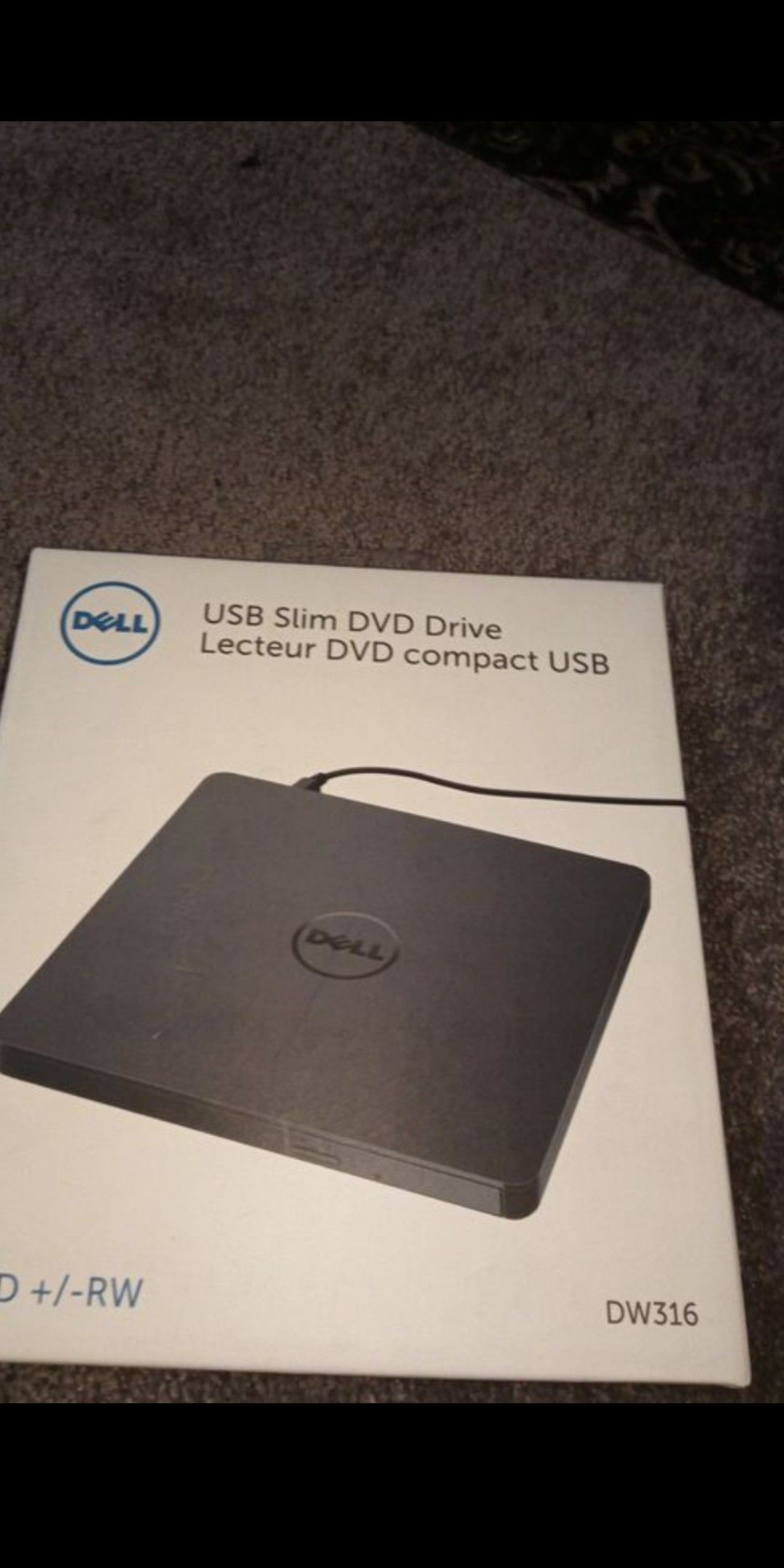 USB Slim DVD drive.