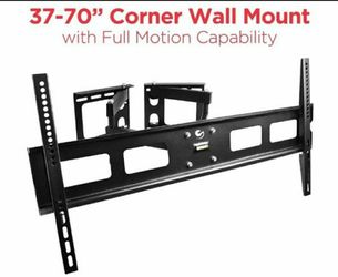 Full motion TV brackets 37 - 70inch (corner mounting capabilities)📺