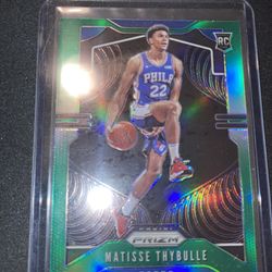 2019-20 Prizm Rookie Green Holo Matisse Thybulle RC #290