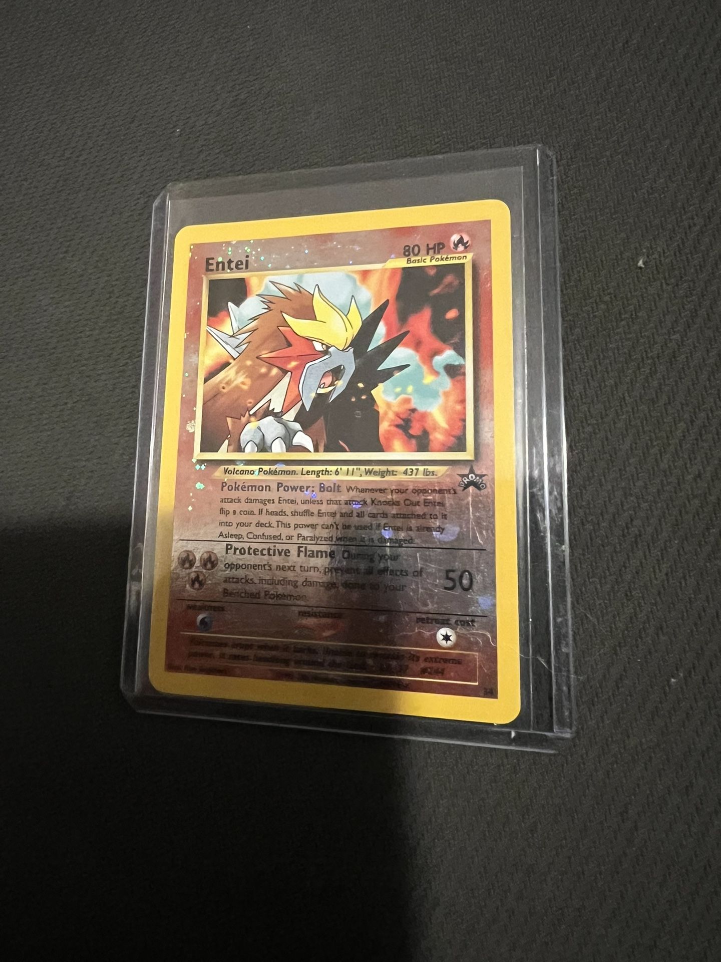 Pokemon Cards Entei Movie Black Star Promo