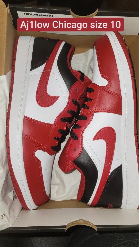 Aj1 Low Chicago 🔥nike shoes