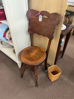 Antique Piano Chair
