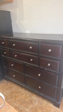 Solid wood dresser
