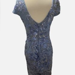 Celestial Blue Cocktail Sequin Dress - Size 8/10 