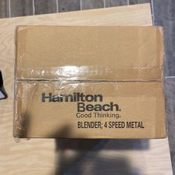 Hamilton Beach 4 Speed Metal Blender. 