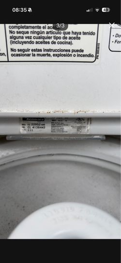 Kenmore washer