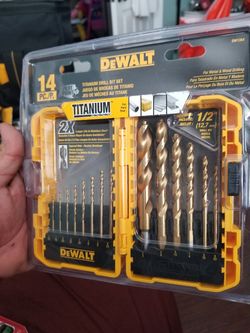14PC dewalt drill bits