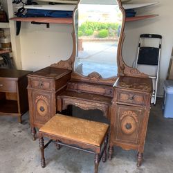 Antique Make-up Table