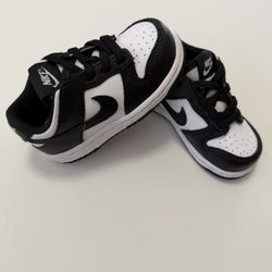 Nike Dunk Low Toddler Size 6C Black White Panda Leather Shoes Sneakers