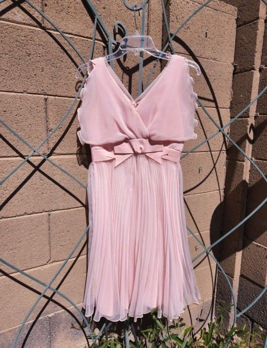 Vintage Pink Chiffon Cocktail Dress