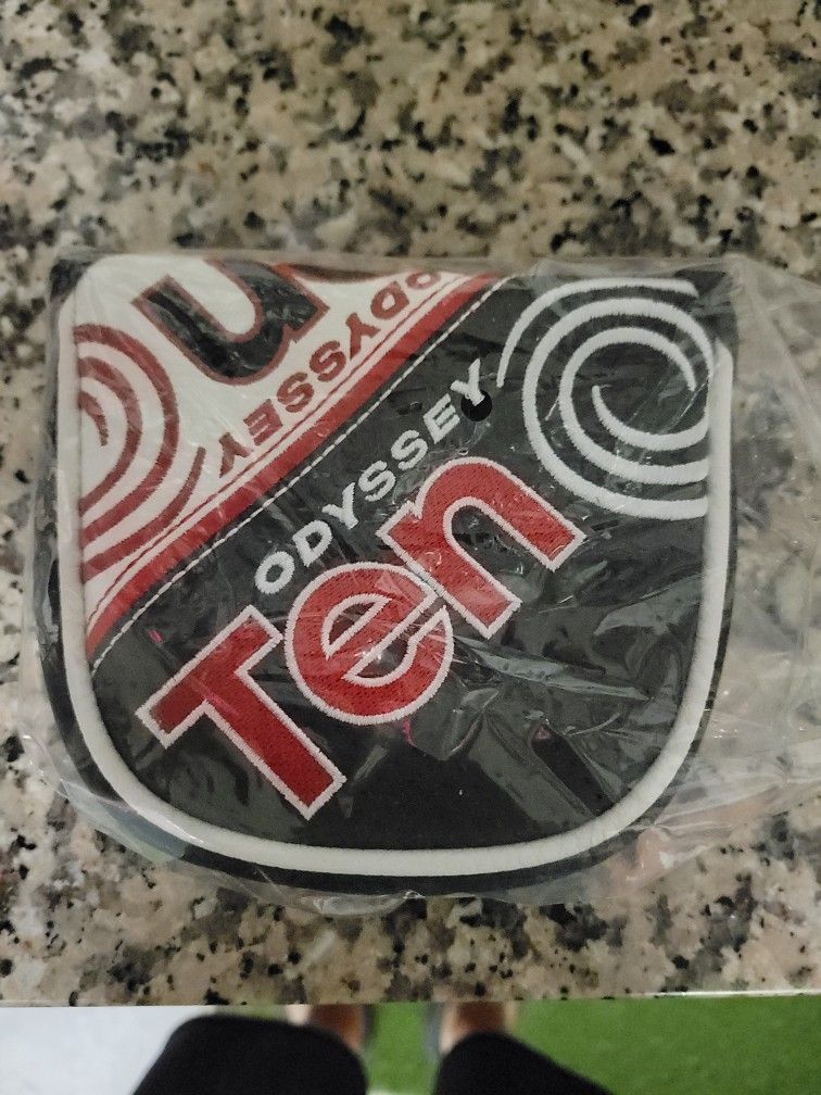 Odyssey 2Ball TEN Red Letter XXL Mallet Putter Cover Brand New