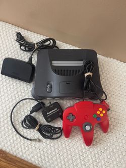 Nintendo 64 N64 Console Bundle w/ OEM Controller, Jumper Pak & Cables