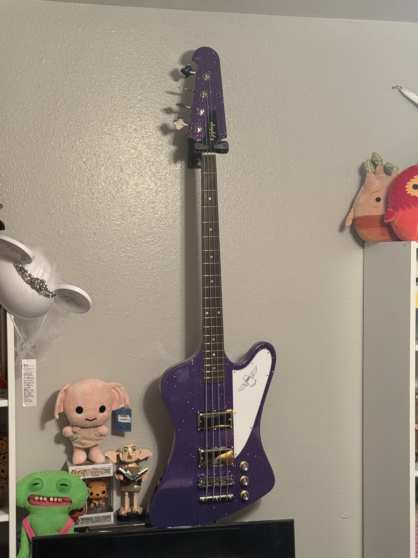 Epiphone Exclusive Run Thunderbird '64 Bass Guitar Purple Sparkle w/Gig Bag