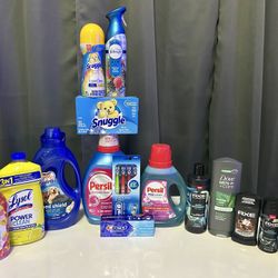 HOUSEHOLD LAUNDRY DETERGENT MEN'S PERSONAL CARE BUNDLE 📍ZIPCODE 77065