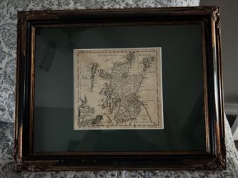 Framed Antique Map of Scotland 1749