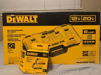 DeWalt 12V/20V Multi-Port Fast Charger & Battery Bundle