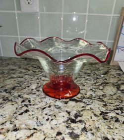 Vintage Handblown Glass Bowl