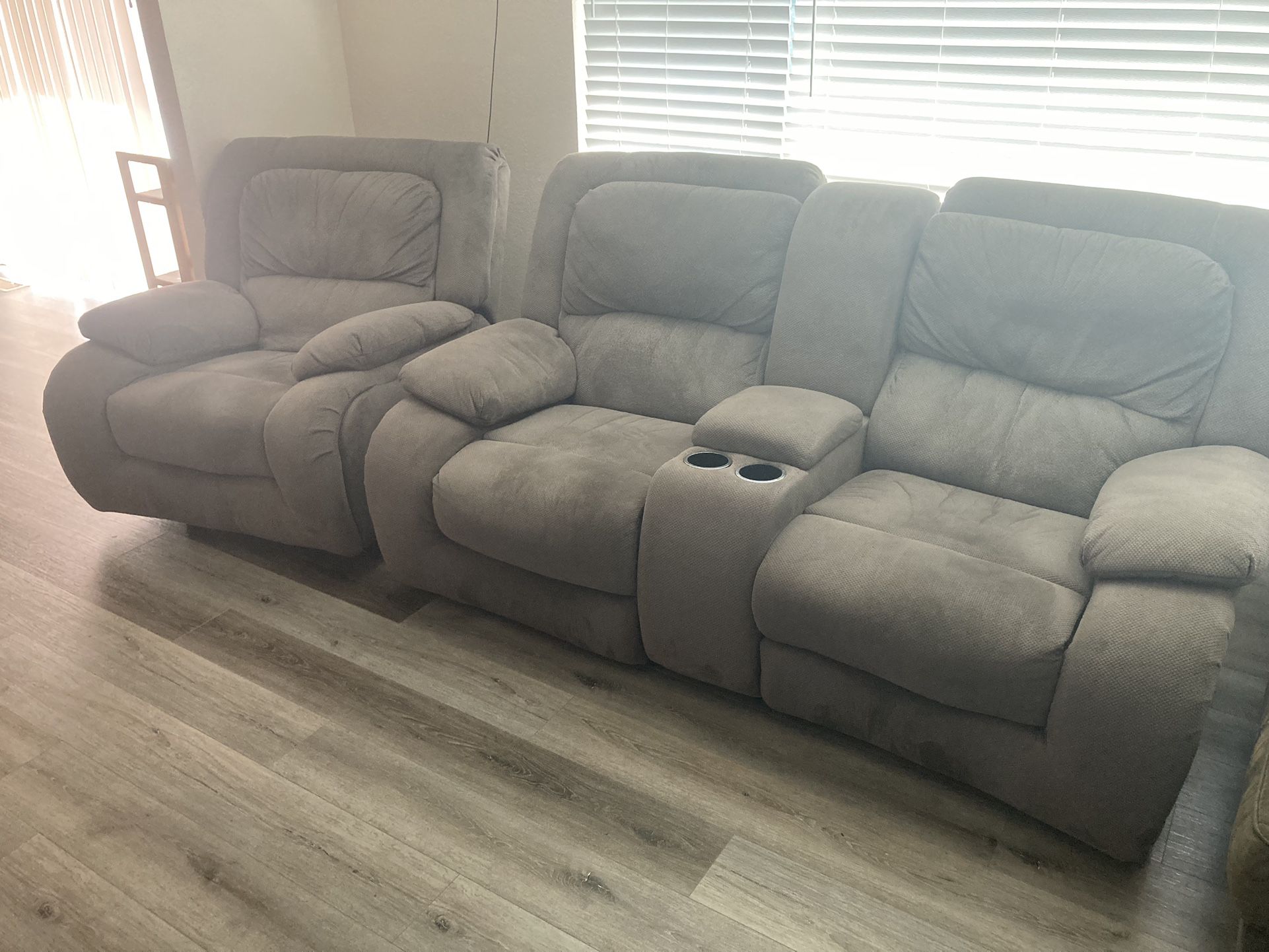 Recliner Couch Loveseat Set