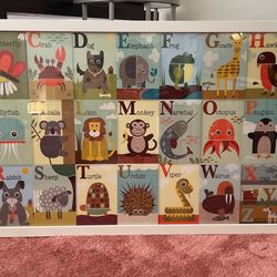 Kids Room Art - Animal Alphabet