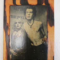 Rare Sex Pistols Sid Vicious Nancy Jean Wall Plaque 