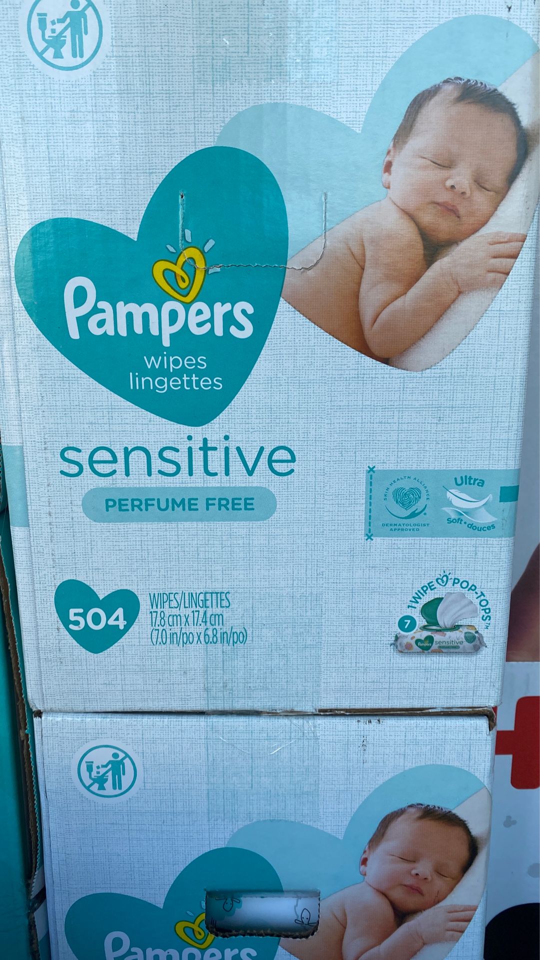 Pampers wipe