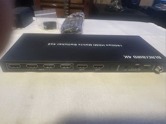 Blackbird 4k HDMI Matrix 4x2 HDR , 18G W Remote