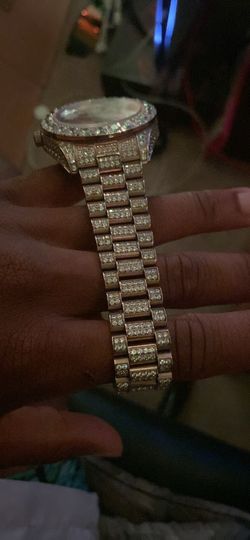 Rolex, iced out red