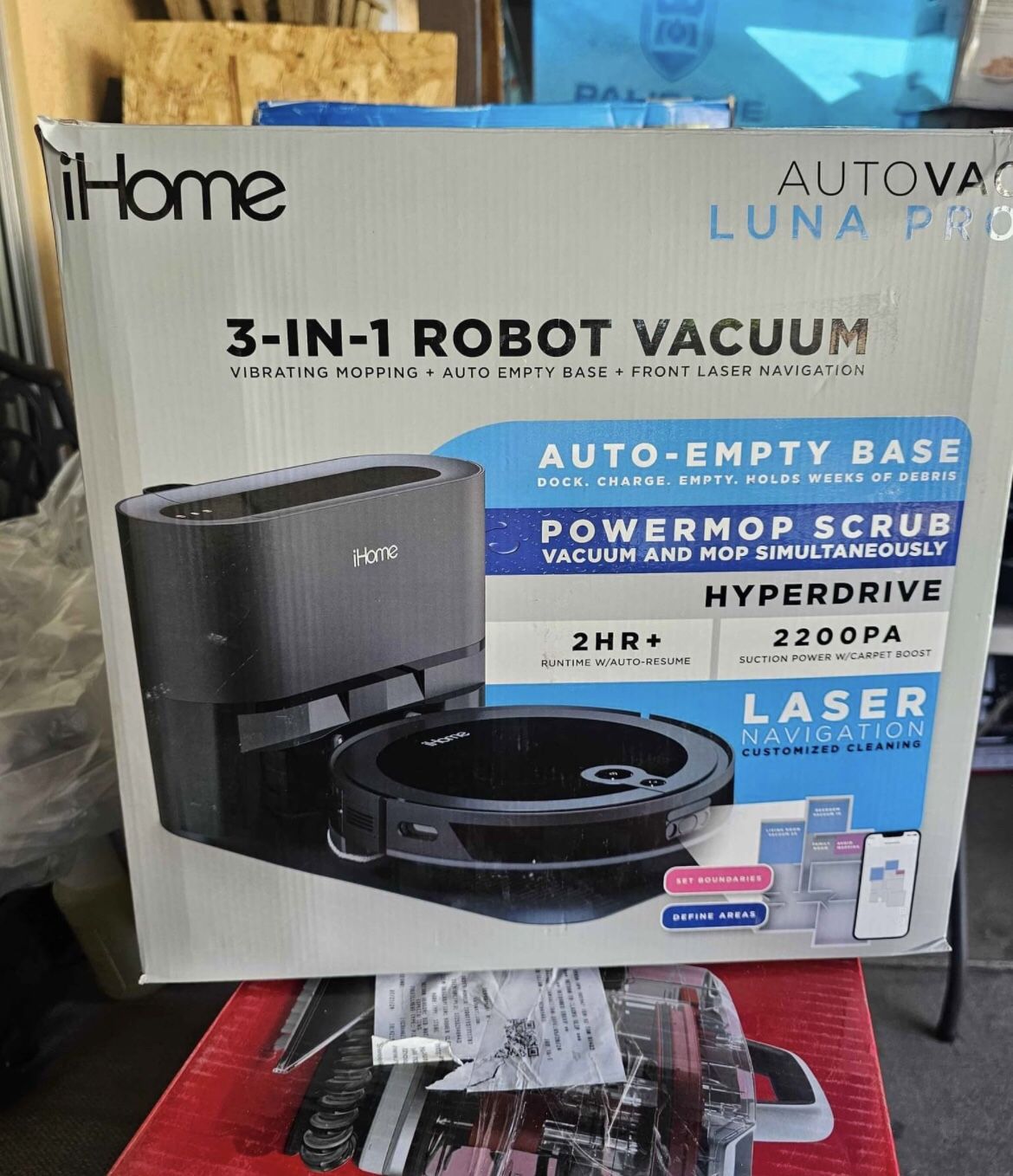 ihome 3 In 1 Robot Vacuum Cleaner