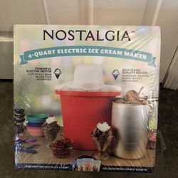 Nostalgia 4-Quart Electric Ice Cream Make