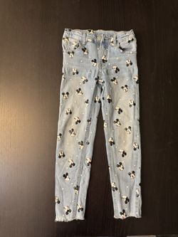 Mickey Mouse Jeans - Girls Size 7/8