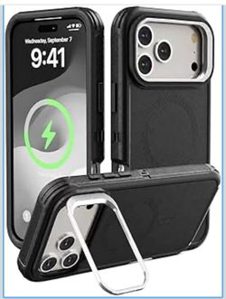 for iPhone 17 Pro Max Case with Stash Stand