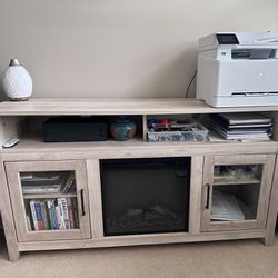 TV Stand With fireplace 