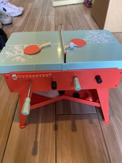 American girl 3-in-1 Game Table Foosball Ping Pong air hockey