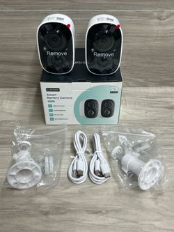 Curisee CRS300 2-Pack Smart Battery Wireless Security Cameras (PO1024726)