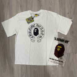 White “Horseshoe" Ape T-Shirt