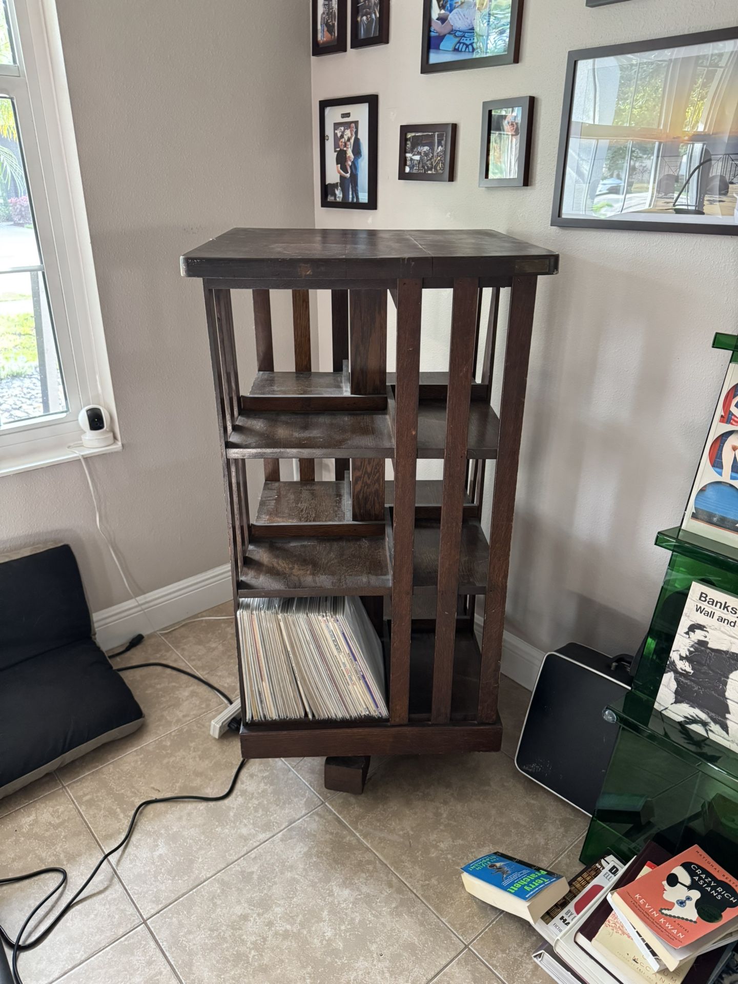Antique Danner Revolving Bookcase – Solid Wood, 75+ Years Old – $250 OBO/Trades
