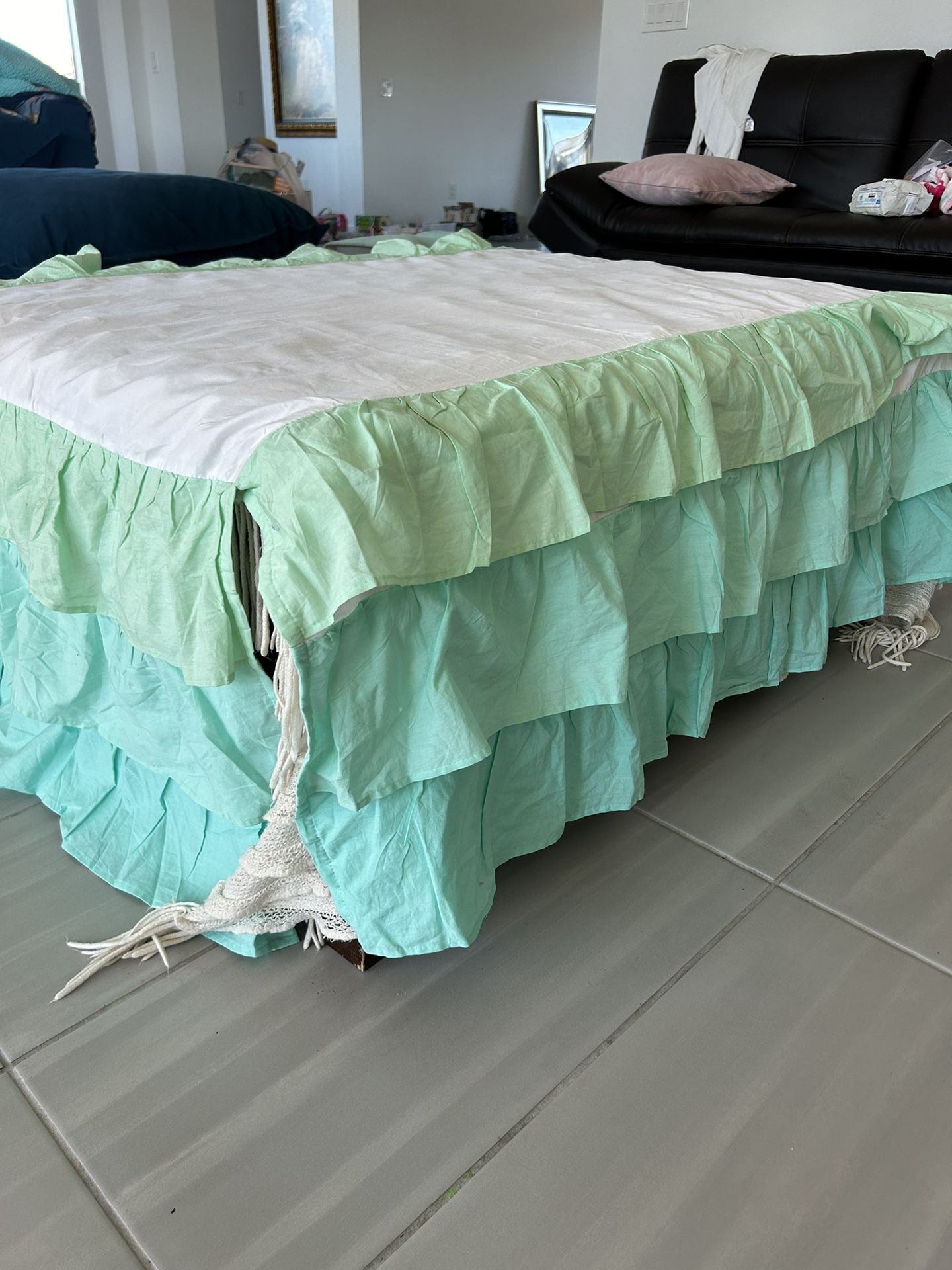 Custom Ruffle Tier Crib & Toddler Bedskirt 