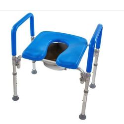 New! Raised toilet seat/shower seat. Height adjustable. Padded.

