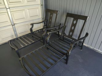 Outdoor patio chaise lounging chairs, pool furniture loungers