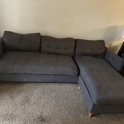 Gray 3 Seater Couch 