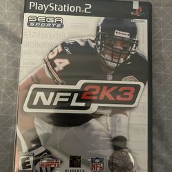 NFL 2K3 Football PS2 (Brand New Factory Sealed US Version) Playstation 2