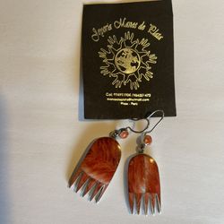Moving sale! Bear Claw Fancy Shell Silver Earrings