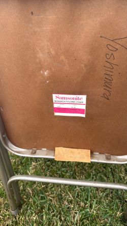 Set of 4 Samsonite vintage folding chairs