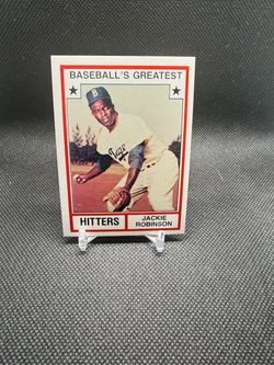 Jackie Robinson Baseball's Greatest Hitters Card