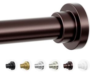 Mcrbeay Shower Curtain Rod, 1" Diameter Heavy Duty Tension Shower Rod, Non Slip Adjustable 28-102 inch No Drilling Shower Curtain Rods Spring Tension 