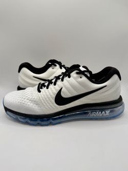 NIKE MENS AIR MAX 2017 WHITE BLACK RUNNING SHOES 849559-105 Sz 9.5