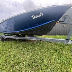 16ft Aluminum Boat w/ Trailer