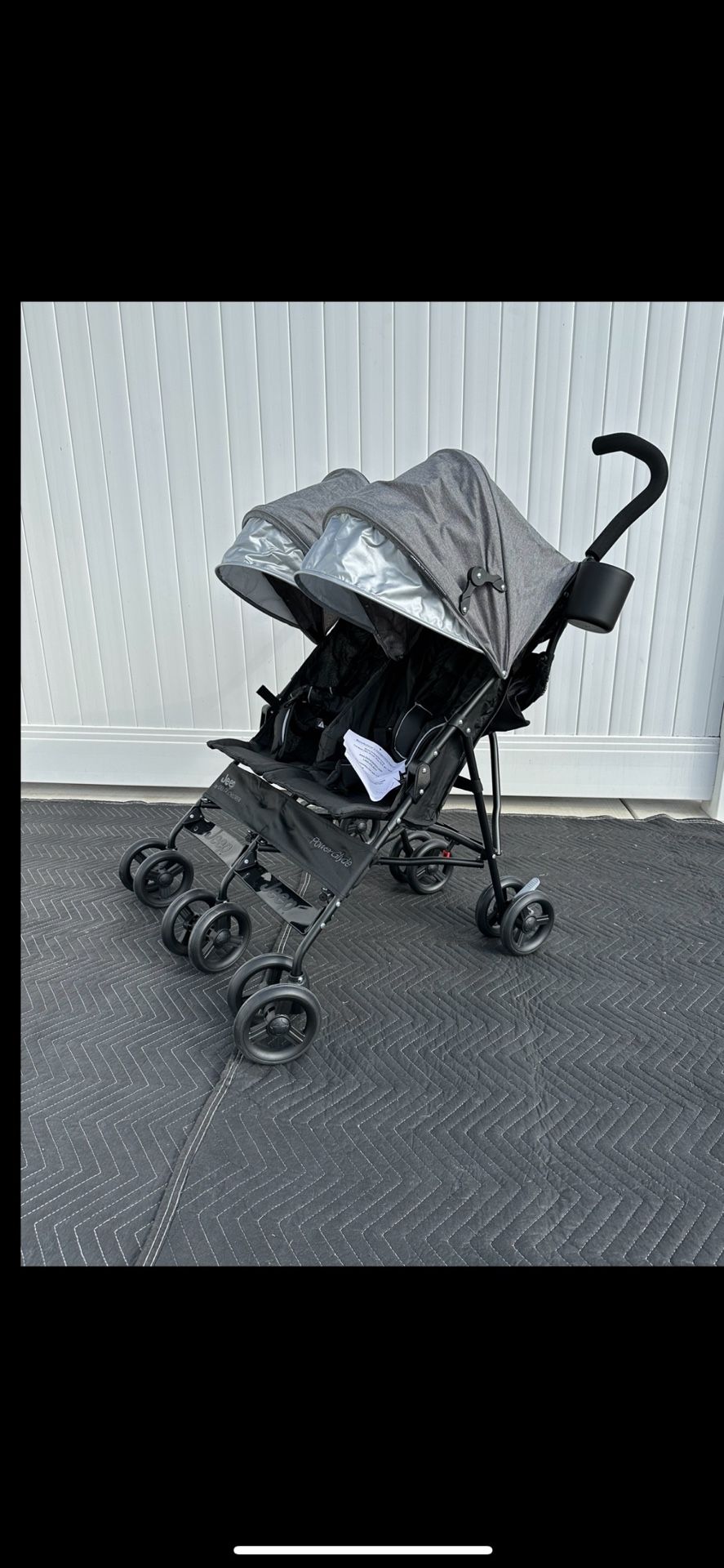 Stroller/ Jeep PowerGlyde Side By Side Stroller/ Baby/ Kids/ Travel/ Jeep/ Twins/ New