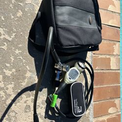 Sherwood Wisdom 3 Dive Computer, Oasis Regulator, Akona Regulator Bag, Octopus